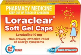 Loraclear+10mg+30+Soft+Gel+Capsules