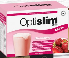 Optislim+VLCD+Shake+Strawberry+Sachets+21x43g