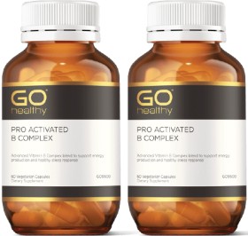 Go+Healthy+Pro+Activated+B+Complex+60+Vegecapsules