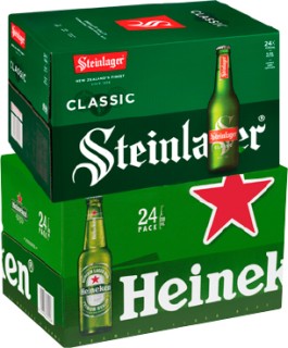 Steinlager-Classic-or-Heineken-24-x-330ml-Bottles on sale