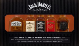 Jack+Daniels+Family+of+Fine+Spirits+Gift+Pack+5+x+50ml+Bottles