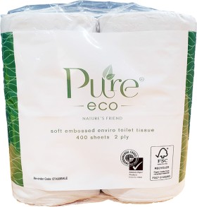 Pure-Eco-Embossed-Toilet-Tissue-4pk on sale