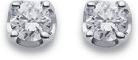 9ct-White-Gold-Diamond-Studs on sale