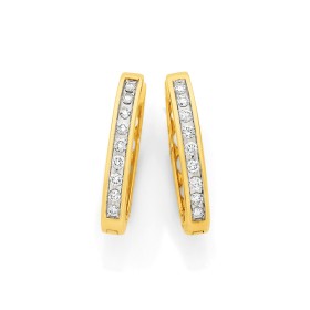 9ct%2C+Diamond+Huggie+Earrings