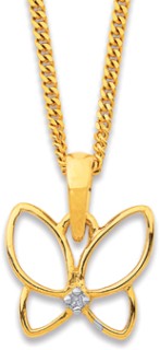 9ct%2C+Diamond+Butterfly+Pendant