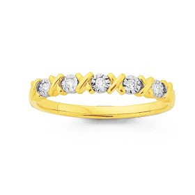 9ct-Diamond-Hugs-and-Kisses-Band on sale