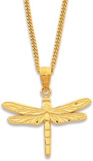 9ct+Dragonfly+Pendant