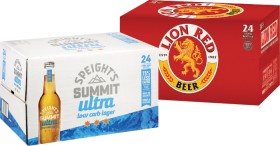 Speights-Summit-Gold-Medal-Ale-Waikato-Draught-or-Lion-Red-24-Pack on sale