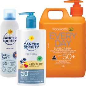 Cancer+Society+175g%2F400ml+or+Woolworths+1L+Sunscreen