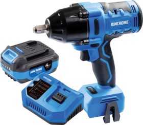 Kincrome+18V+1%2F2%26rdquo%3B+950NM+Impact+Wrench+Skin%2C+4Ah+Battery+%26amp%3B+6A+Fast+Charger+Combo