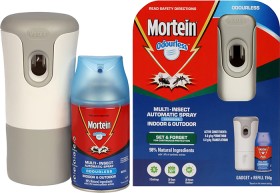 Mortein+Odourless+Multi-Insect+Automatic+Spray+%26amp%3B+Refill+Pack+154g