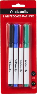 Whitcoulls-Slim-Whiteboard-Markers-Pack-of-4 on sale