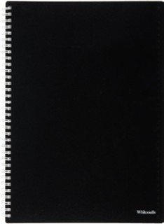 Whitcoulls-A4-White-Wiro-Bound-Black-Notebook on sale