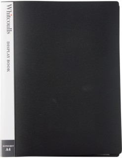 Whitcoulls-A4-20-Pocket-Black-Display-Book on sale