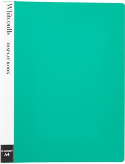 Whitcoulls-A4-20-Pocket-Green-Display-Book on sale