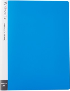 Whitcoulls-A4-20-Pocket-Blue-Display-Book on sale