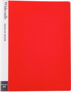 Whitcoulls-A4-20-Pocket-Red-Display-Book on sale