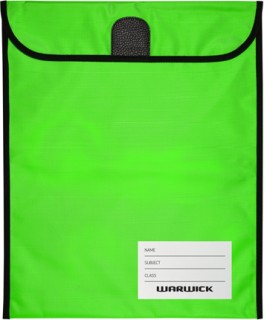 Warwick+Large+Lime+Velcro+Homework+Bag