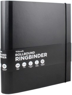 Whitcoulls+A4+Rollbound+Ringbinder+-+Black