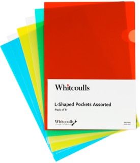 Whitcoulls+L-Shaped+Pockets+-+Pack+of+6