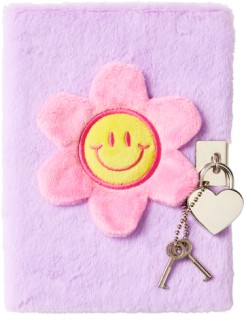 WHSmith-Chasing-Daisies-A6-Lockable-Fluffy-Notebook on sale