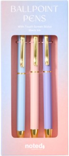 Noted-Aura-Stylus-Pens-Pack-of-3 on sale