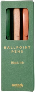 Noted-Siena-Pens-Green-Peach-Terracotta-Pack-of-3 on sale