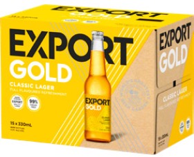 Export+Gold%2C+DB+Draught+or+Tui+15+x+330ml+Bottles