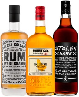 Black+Collar+Rum%2C+Mount+Gay+Eclipse+Rum+700ml+or+Stolen+Dark+Rum+1L