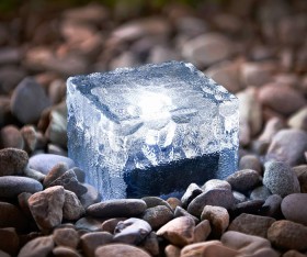 Frosted+Ice+Glass+Floor+Light