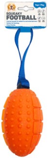 Squeaky-Football-with-Handle on sale