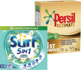 Persil+Laundry+Powder+2kg+or+Surf+Laundry+Powder+3kg