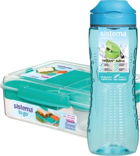 Sistema+Tritan+Active+Drink+Bottle+800ml+or+Bento+Box+To+Go+1.65L