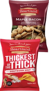 Heartland-Potato-or-Thickest-Chips-140-150g on sale