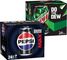 Pepsi-or-Mountain-Dew-Cans-24-Pack on sale