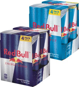 Red+Bull+Energy+Drink+250ml+Cans+4+Pack