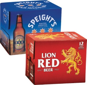 Lion+Red%2C+Speight%26rsquo%3Bs+Gold+Medal+Ale+or+Waikato+Draught+Bottles+12+Pack