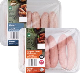 Woolworths+Lamb+%26amp%3B+Rosemary%2C+Pork+%26amp%3B+Fennel+or+Angus+Beef+Sausages+6+Pack