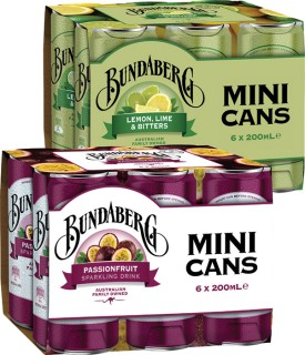 Bundaberg+200ml+Mini+Cans+6+Pack