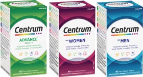 Centrum+Advance+100s+or+Centrum+For+Men+or+Women+90s