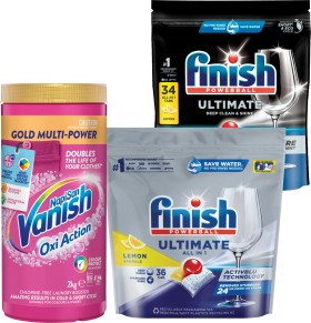 Finish+Diswasher+Tablets+31%2C+34%2C+36s+or+Vanish+Napisan+Gold+Stain+Remover+2kg