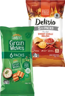 Sunbites+Grain+Waves+or+Delisio+Chips+5-6+Pack