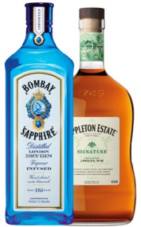 Bombay+Sapphire+Gin+or+Appleton+Estate+Signature+Blend+Rum+1L