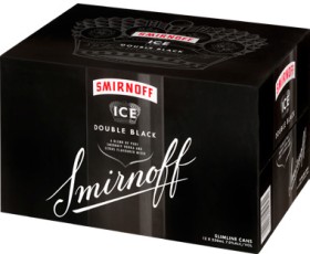 Smirnoff+Ice+Double+Black+or+Guarana+7%25+12+x+250ml+Cans