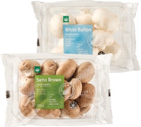 Woolworths+White+Button+or+Swiss+Brown+Mushrooms+400g