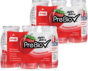 Prebio+Tick+Probiotic+Strawberry+Drink+6+Pack