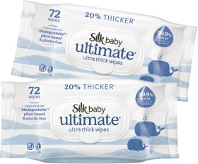 Silk+Ultimate+99.9%25+Water+Wipes+Ultra+Thick+72+Pack