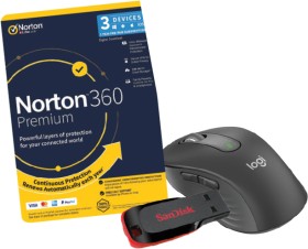 Logitech-Signature-M650-Wireless-Mouse-SanDisk-Cruzer-Blade-32GB-USB-Flash-Drive-Norton-360-Premium-3-Device-1-YearDigital-Download-Bundle on sale