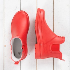 Ankle-Gumboots-Red on sale