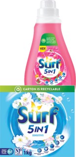 Surf+Laundry+Powder+1kg+or+Surf+Laundry+Liquid+1L